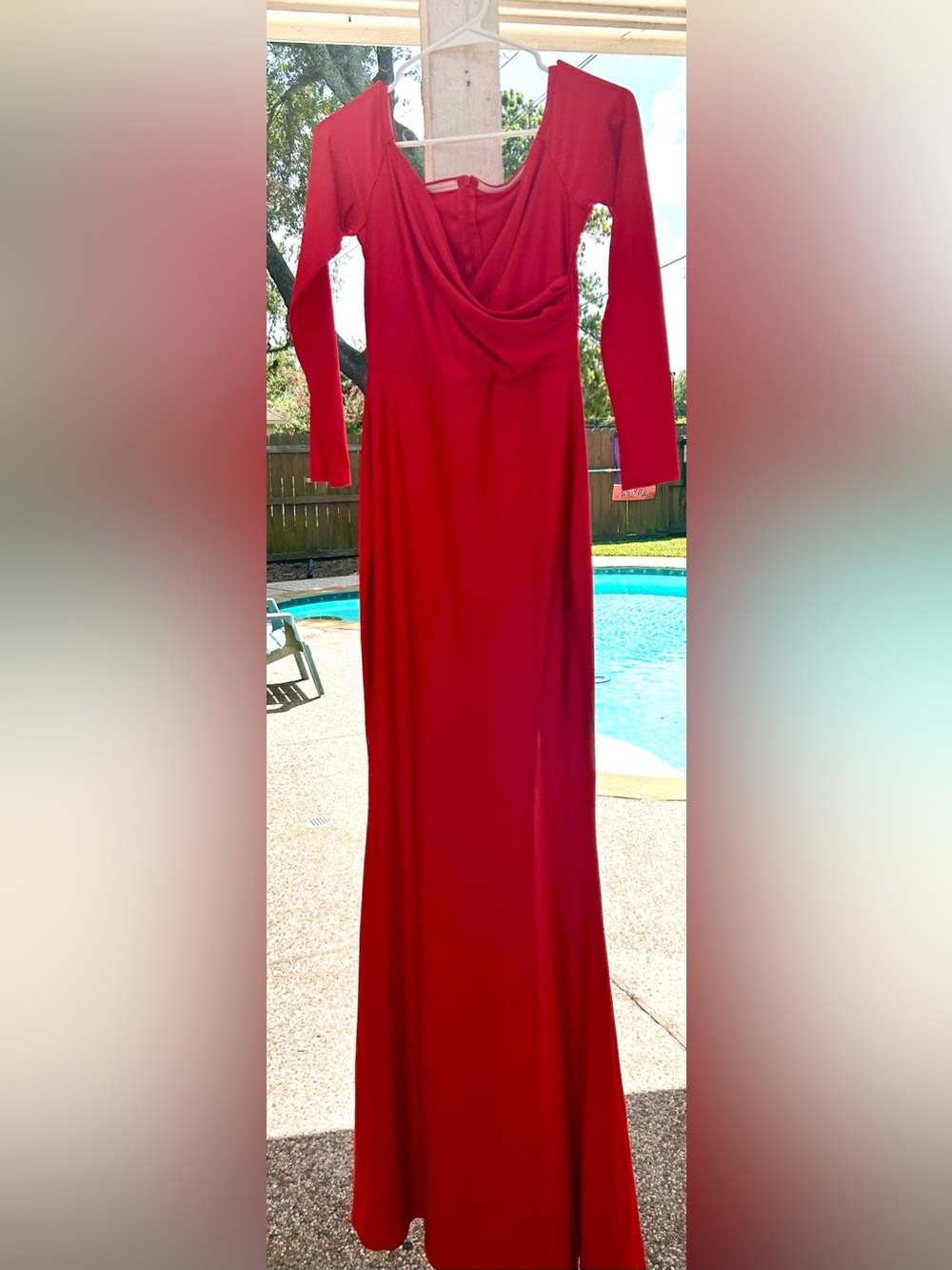 Elegant Long Red Maxi Dress